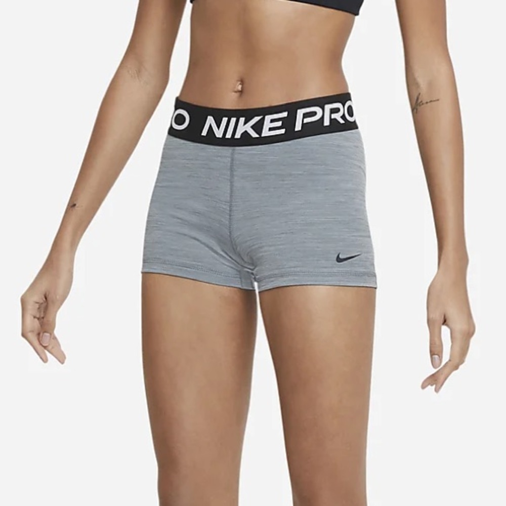 Nike pro shorts grey